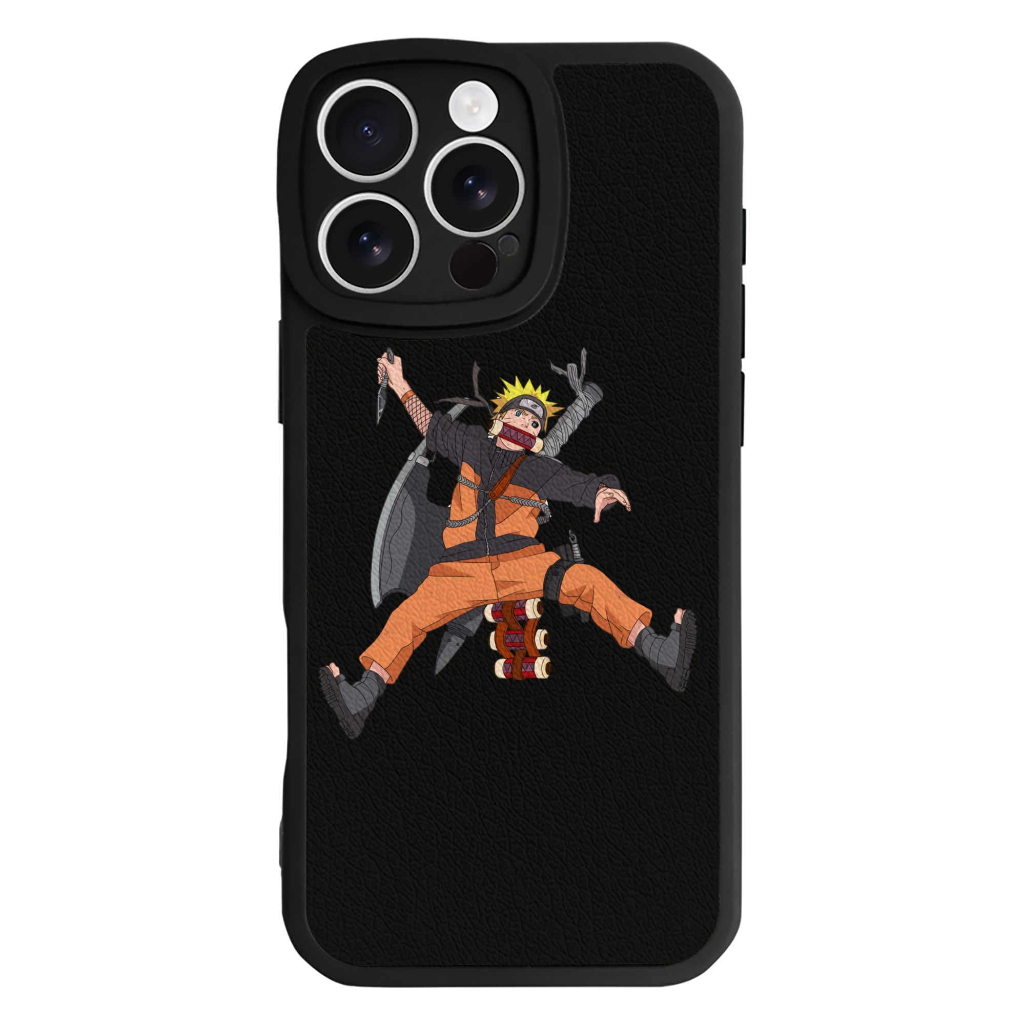 （画像用） NARUTO -ナルト- うずまき ナルト Uzumaki Naruto 【iPhone 16シリーズ対応】シリコンスマホケース（レザー調） 材質：シリコン